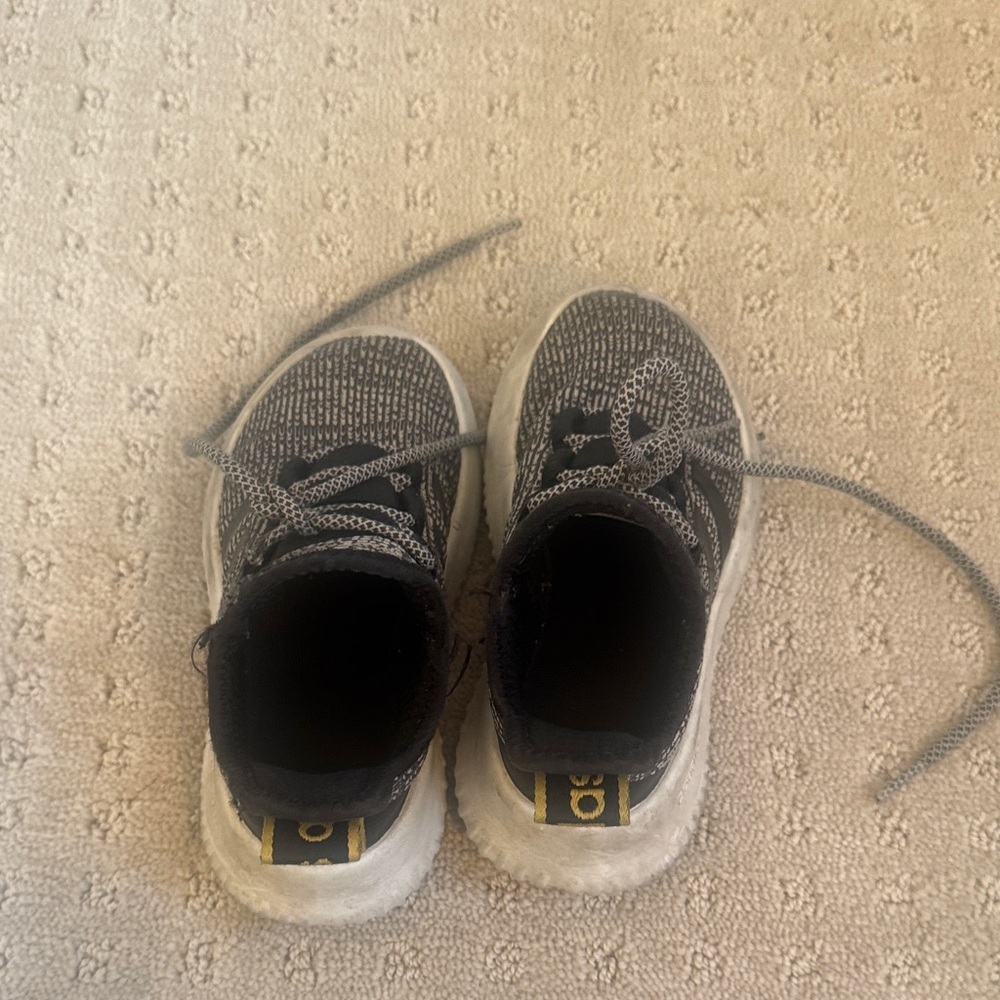 adidas Black and Gray Kids Sneakers